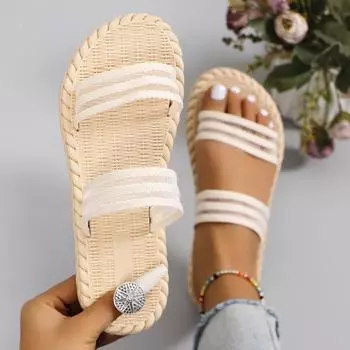 Женские модные противоскользящие удобные легкие босоножки на среднем каблуке с двойной мягкой подошвой 39