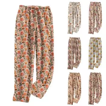 Женские модные прямые брюки со стереоскопическим милым принтом, повседневные плюшевые брюки XXL хаки