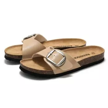 Женские модные сандалии из пробки Ruizu - летние пляжные повседневные тапочки 36 белый