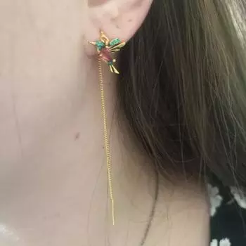 Женские модные серьги с птицами, висячие серьги, свадебные украшения, подарок синий