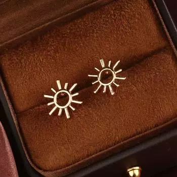 Женские модные серьги «Сияние подсолнуха»