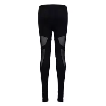 Женские модные сексуальные леггинсы с повязками, верхняя одежда для бега, йоги, спортивные повседневные узкие брюки S чёрный