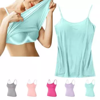 Женские модные сексуальные подтяжки с подушечками для бюстгальтера, чашечки без косточек, цельная верхняя одежда для занятий йогой и спортом L бежевый