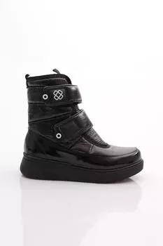 Женские модные шерстяные ботинки на липучке