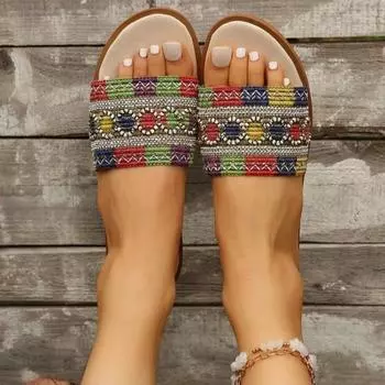 Женские модные шлепанцы на плоской подошве, женская обувь, комфортные летние уличные пляжные роскошные сандалии, женские шлепанцы 36