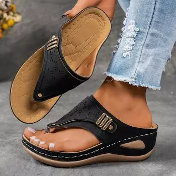 Женские модные шлепанцы-шлепанцы - дизайн с вырезами, мягкая подошва, покатый каблук, металлическая отделка, удобные пляжные шлепанцы, женские сандалии 36 бордовый