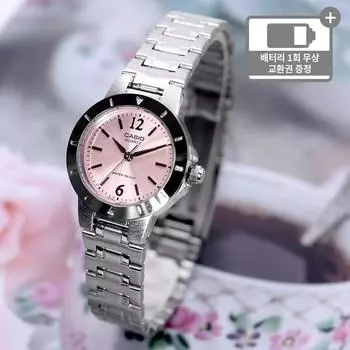 Женские модные стандартные простые металлические наручные часы Casio