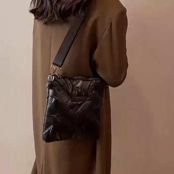 Женские модные сумки через плечо с нейлоновой подкладкой большой емкости, однотонные женские дорожные водонепроницаемые сумки-тоут для покупок, повседневная сумка на плечо 24x3x25cm синий