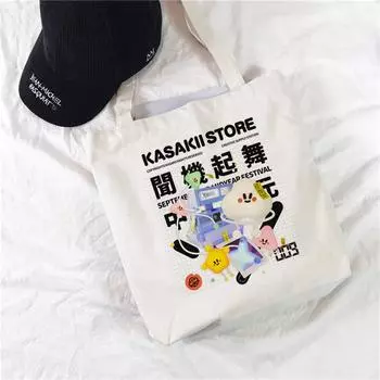 Женские модные сумки, тканевые холщовые сумки-тоут с мультяшным рисунком и принтом для покупок, путешествий, отдыха, женские экологически чистые многоразовые шо 24*26cm