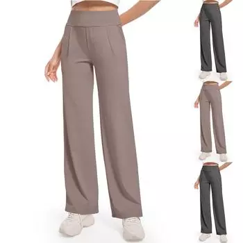 Женские модные свободные однотонные спортивные штаны на шнурке, повседневные брюки с карманами L чёрный