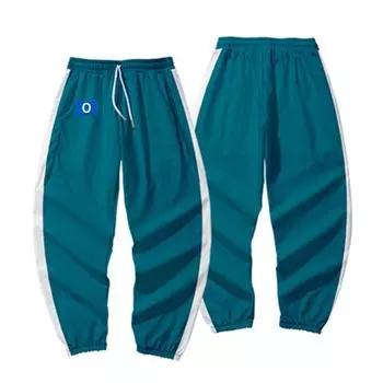 Женские модные свободные повседневные брюки с принтом и завязками XL синий