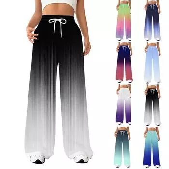 Женские модные свободные повседневные спортивные брюки с завязками на талии, повседневные брюки L чёрный
