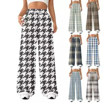 Женские модные свободные повседневные спортивные брюки с завязками и закрытой талией, повседневные брюки L чёрный