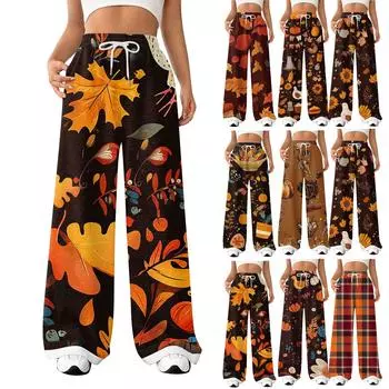 Женские модные свободные повседневные спортивные брюки с завязками и закрытой талией, повседневные брюки S оранжевый