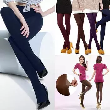 Женские модные толстые чулки 120D, колготки, непрозрачные носки телесный