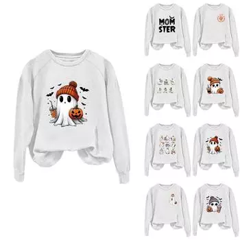 Женские модные топы, повседневные свободные пуловеры в полоску с круглым вырезом и длинными рукавами XXL