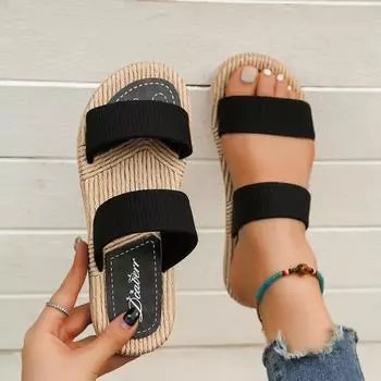 Женские модные трендовые противоскользящие туфли на мягкой подошве, удобные перекрестные тапочки на плоской подошве.