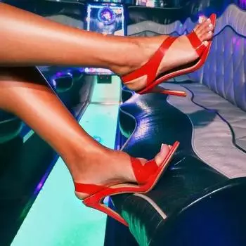 Женские модные туфли-лодочки, женские пикантные кожаные туфли для свадебной вечеринки, женские офисные женские модельные сандалии на высоком каблуке, Mujer Sapato Feminino 35 красный