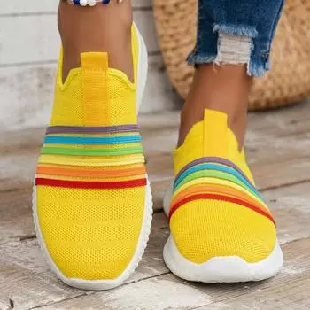 Женские модные туфли-одиночки, осенние, новые, с круглым носком, с глубоким вырезом, сетчатая ткань, дышащая, мягкая подошва, нескользящая спортивная обувь 37 чёрный