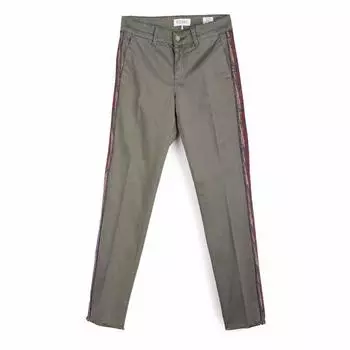 Женские модные узкие брюки стрейч HAPPY 25 хаки