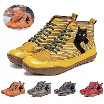 Женские модные винтажные непромокаемые ковбойские сапоги на плоской подошве с ремешком, обувь из искусственной кожи для женщин, женские ботильоны с круглым носком, короткие сапоги 43 красный