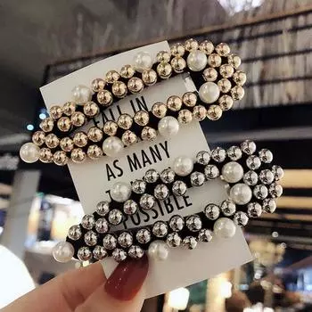Женские модные заколки для волос с искусственным жемчугом, винтажные заколки для волос, заколки для волос, аксессуары для волос для девочек