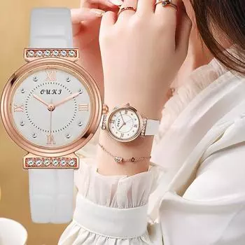 Женские модные женские часы с бриллиантами, роскошный дизайн, женские кварцевые наручные часы, лучшие подарки для жены, семьи, друга чёрный