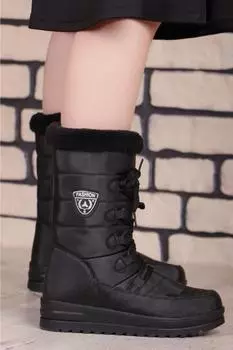 Женские модные зимние ботинки на меху 995