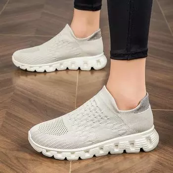 Женские мокасины большого размера, мужские слипоны, пляжные дышащие туфли на плоской подошве, повседневные мягкие кроссовки для ходьбы для девочек, унисекс EU:35 фиолетовый