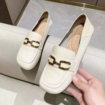 Женские мокасины из искусственной кожи, повседневные, социальные, тренды 2024 года, удобные мокасины на плоской подошве, женская обувь для активного отдыха 35 коричневый