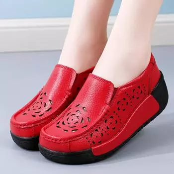 Женские мокасины из коровьей замши, осенняя женская обувь, туфли на плоской платформе, кроссовки, женские мокасины, женские криперы, слипоны 35 бежевый