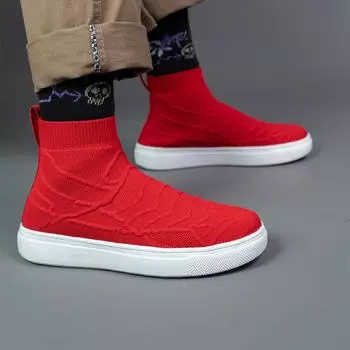 Женские мокасины, лоферы, повседневные туфли без застежек, высокие прогулочные туфли, летние мужские туфли без застежек, легкие носки, обувь для мальчиков, большой размер 36-46 EU: 36 чёрный