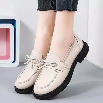 Женские мокасины на платформе, массивные, летние, повседневные, черные, офисные туфли для женщин EU:37 чёрный