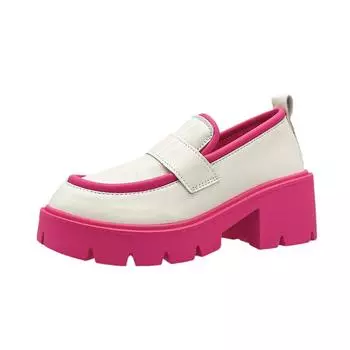 Женские мокасины на платформе, новинка, весенняя мода 2024 года, сладкая обувь в стиле Лолиты для косплея, удобная женская обувь на толстом каблуке 35