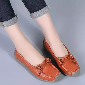 Женские мокасины на плоской подошве, удобные повседневные туфли в минималистичном стиле, мягкие летние туфли для девочек-студенток EU: 36 чёрный