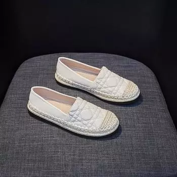 Женские мокасины, роскошные кожаные повседневные кроссовки для женщин, тенденции 2024 года, удобные мокасины на плоской подошве, модная женская обувь для активного отдыха 34 бежевый