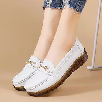 Женские мокасины Зимние теплые туфли для вождения Удобные туфли на плоской подошве Мокасины для медсестер Минималистская обувь для мам EU:35 бежевый