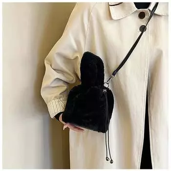 Женские мягкие бархатные сумки кроссбоди Однотонная строчка Сумки типа «ведро» Высокое качество Мода