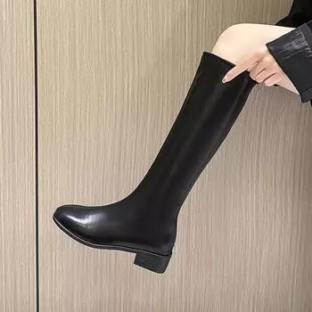 Женские мягкие ботинки слипоны женские ботинки на толстой подошве натуральная кожа женская обувь осень-зима 2024 35