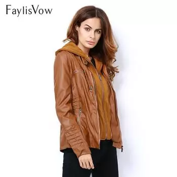 Женские мягкие куртки из искусственной кожи с откидным воротником и длинным рукавом на молнии, моторные куртки больших размеров XXXXXXL чёрный