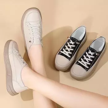 Женские мягкие мокасины Slip on Casual Elegant Summer Sneakers Дышащие кожаные мокасины Обувь для школьников 35 чёрный