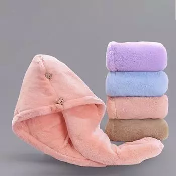 Женские мягкие полотенца из микрофибры, шапочка для душа, полотенце, банные шапки для женщин, шапочка для сухих волос, быстросохнущая мягкая шапочка для женщин, тюрбан, полотенце для девочек