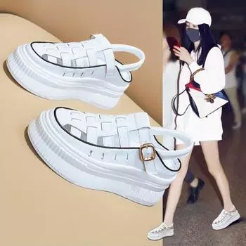 Женские мюли на каблуках для активного отдыха 34 белый