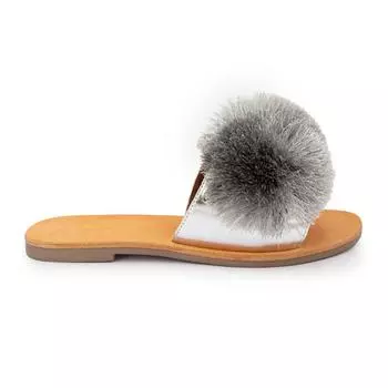 Женские мюли с помпонами LES TROPEZIENNES BY M.BELARBI