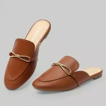 Женские мюли, удобные, с острым носком, без застежки, на плоской подошве для женщин, без застежек, без застежек, на плоской подошве с пряжкой, осень-весна-лето, лоферы 39