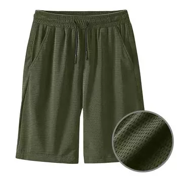 Женские мужские повседневные однотонные с завязками на талии для тренировок, повседневные занятия в спортзале с карманами L армия зеленый