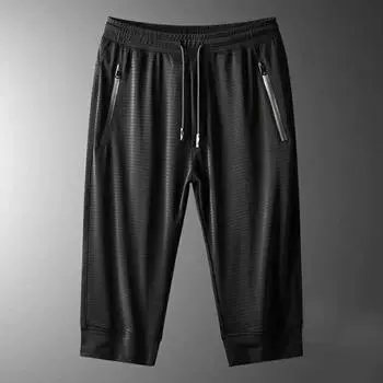 Женские мужские повседневные однотонные с завязками на талии для тренировок, повседневные занятия в спортзале с карманами XL чёрный