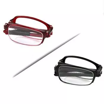 Женские/мужские складные очки для чтения из смолы +100-+400 очки-лупы против усталости с коробкой прочность 1 шт аксессуары +300 красный