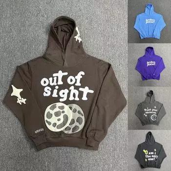 Женские мужские унисекс модные повседневные универсальные повседневные толстовки с круглым вырезом повседневные толстовки с длинным рукавом в стиле пэчворк M кофейный