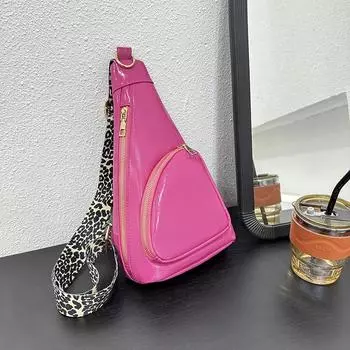 Женские нагрудные сумки с прочным внутренним отделением, мягкая молния в форме полумесяца, высокое качество, повседневная